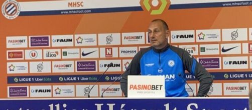 L’entraineur de Montpellier, Michel Der Zakarian quittera Montpellier en fin de saison. (Source : Julien Castanheira @JulienCst, MHSC )