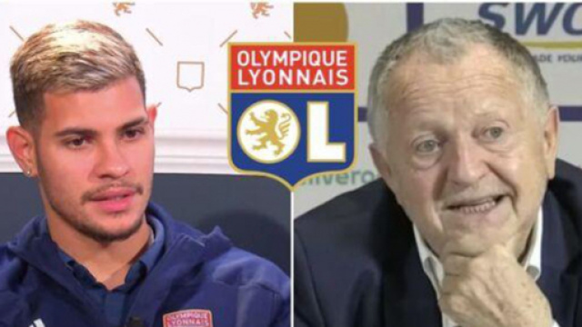 Jean-Michel Aulas et les joueurs lyonnais critiquent Rudi Garcia - Cr&eacute;dit vid&eacute;o youtube + logo OL Wikip&eacute;dia