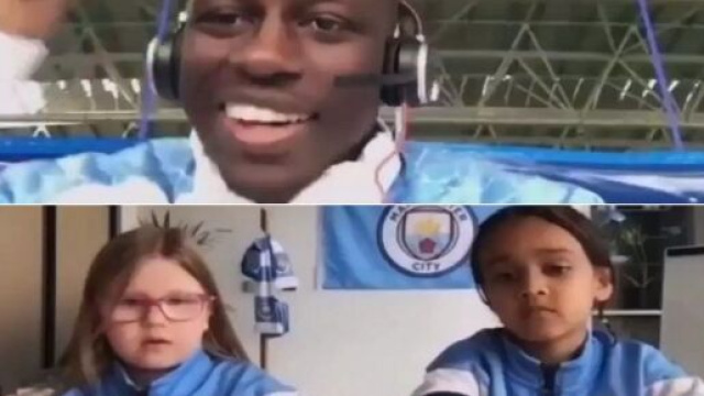 Benjamin Mendy lance une blague mais les jeunes supportrices ne comprennent pas - Screen vidéo Twitter @yoharoblin