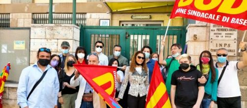 Ex dipendenti del contact center INPS di Palermo in protesta