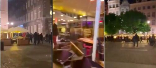 Une bagarre éclate en Pologne - Photo capture d'écran vidéo Twitter