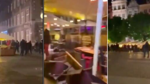 Une bagarre éclate en Pologne - Photo capture d'écran vidéo Twitter