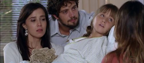 Júlia sofrerá sem Manu em 'A Vida da Gente'. (Reprodução/TV Globo)