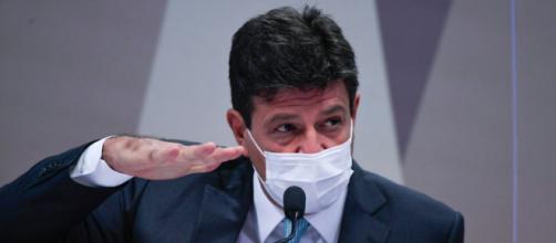 Ex-ministro de Bolsonaro, Luiz Henrique Mandetta, foi a primeira pessoa a ser sabatinada na CPI da Pandemia (Edilson Rodrigues/Agência Senado)
