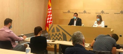 Rueda de prensa en el Ayuntamiento de Girona (Instagram: @girona_cat)
