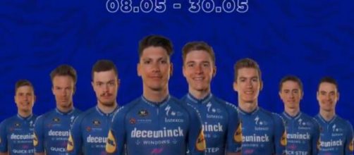 La formazione della Deceuninck Quickstep per il Giro d'Italia.