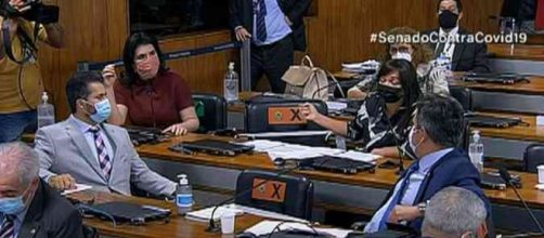 CPI da Covid registra discussão (Reprodução/TV Senado)