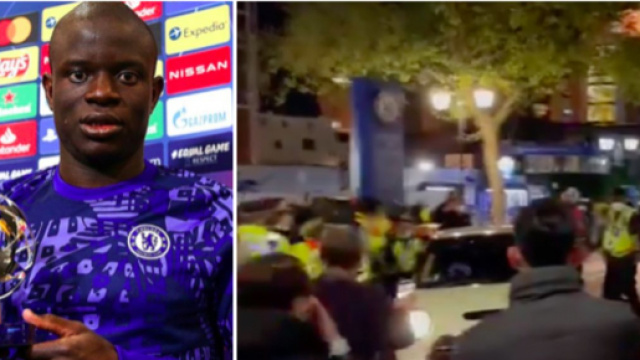 N'golo Kanté fait le buzz en quittant Stamford Bridge - Photo captures d'écran Twitter RMC et vidéo