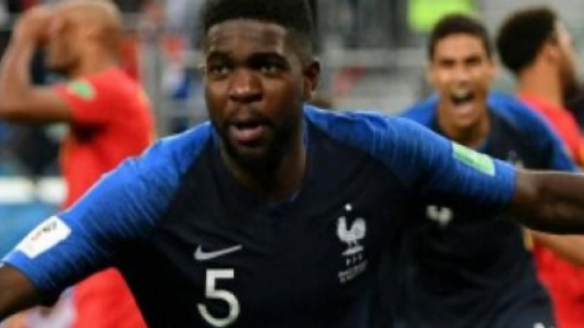 Samuel Umtiti, difensore centrale del Barcellona.