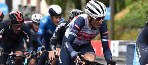 Vincenzo Nibali impegnato al Giro d'Italia