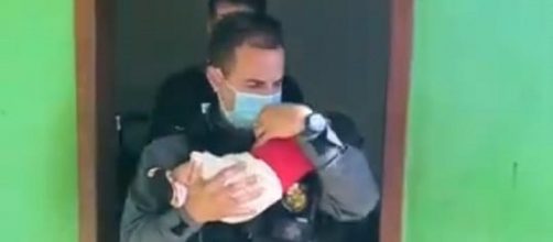 Bebê de dois meses foi resgatado nesta terça-feira (8) (Divulgação/Polícia Civil)