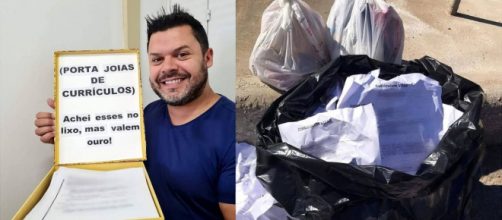 Concejal de Porto Alegre recupera 62 currículos de la basura y los reparte en empresas (@kaka_davilapoa / Instagram)