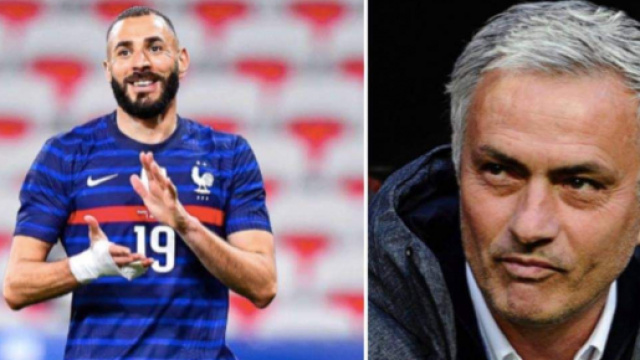 José Mourinho a fait une déclaration élogieuse sur Karim Benzema - Source : montage Twitter Mourinho page de fan
