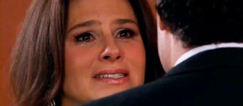 Cristina quer se separar de Aguiar em 'Amores Verdadeiros' (Divulgação/Televisa)