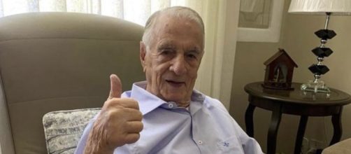 Orlando Drummond, o Seu Peru, recebe alta do hospital (Reprodução/Instagram/@orlandodrummond)
