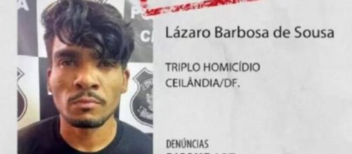 Lázaro Barbosa de Sousa é procurado pela polícia, suspeito de matar quatro pessoas (Divulgação/PMDF)