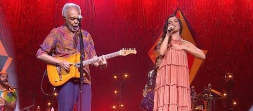 Gilberto Gil e Juliette encantam em live (Reprodução/Multishow)