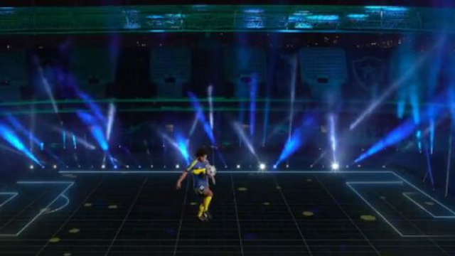 Avant le match Argentine - Chili, un hommage vibrant a été rendu à la légende Diego Maradona - Source : TyC Sport)