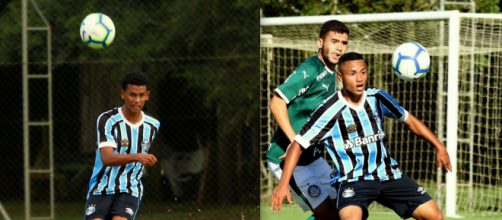 Fernando Henrique e Guilherme Azevedo perdem espaço no Grêmio (Fotomontagem/Divulgação/Grêmio)