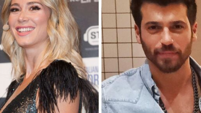 Can Yaman e Diletta, lei a pranzo con un altro uomo.