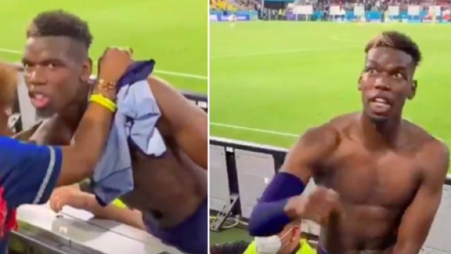 La vidéo avec micro entre Paul Pogba et sa mère - Photo captures d'écran vidéo Twitter
