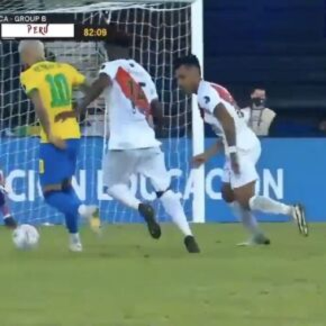 Le festival de Neymar contre le Pérou - Source : capture d'écran Fox 1