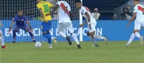 Le festival de Neymar contre le Pérou - Source : capture d'écran Fox 1