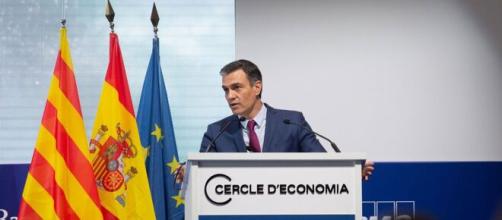 Pedro Sánchez compareciendo en el Círculo de Economía (Imagen: La Sexta)