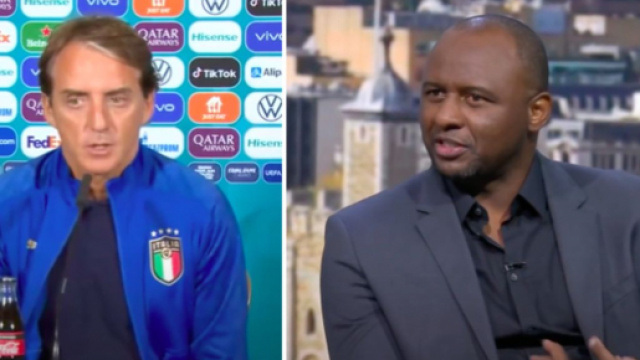 Le coup de Gueule de Patrick Vieira contre Mancini et l'Italie - Photo captures d'écran vidéo Youtube