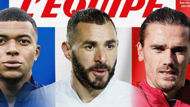 'Tous les pays nous les envient', la Une tricolore du journal L'Équipe (Credit : L'Équipe)