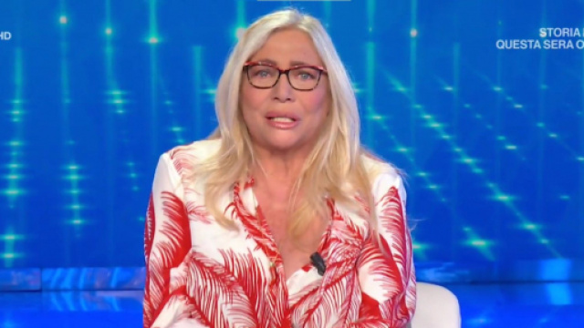 Mara Venier in lacrime a Domenica In.