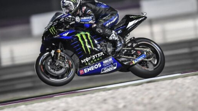 Vinales in azione durante il Gran Premio del Qatar 2021.