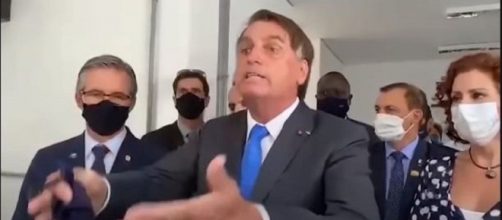 Bolsonaro ataca repórter durante evento em SP (Reprodução)