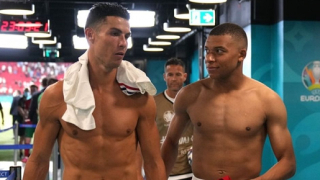 Cristiano Ronaldo et Kylian Mbappé Euro 2020. Source: twitter UEFA