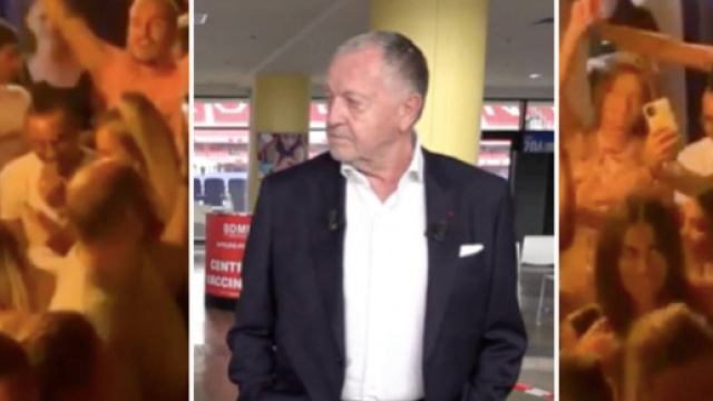 Dimitri Payet au coeur d'un chant anti-Aulas - Source : capture vidéo Twitter