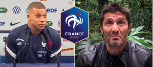 Lizarazu tacle Kylian Mbappé - Photo capture d'écrans vidéos Youtube et logo FFF wikipedia