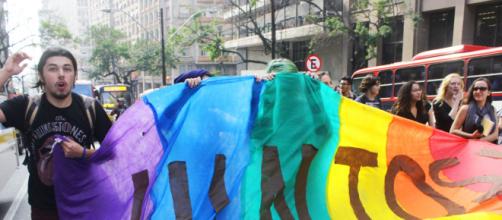 Imagen de una manifestación a favor de los derechos de las parejas gays (Fuente: Flickr.com)