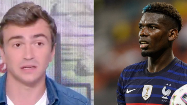 Pogba cible des critiques de ses partenaires. (crédit montage photos, Twitter La Chaine L'Equipe)