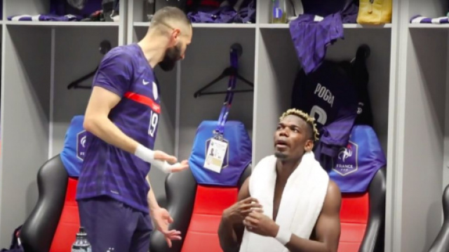 Benzema Pogba - Photo capture d'écran vidéo FFF TV