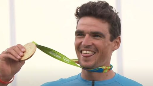 Greg Van Avermaet, medaglia d'oro alle Olimpiadi di Rio.