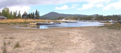 Drought taking big toll on Big Bear Lake (Image source/NBCLA YouTube)