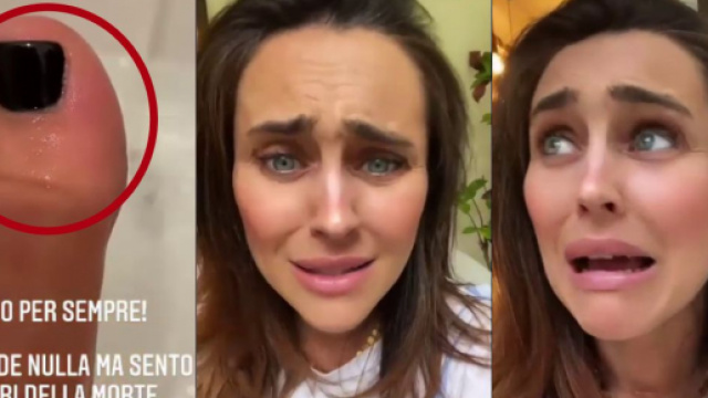 Ilenia Lazzarin è stata vittima di un piccolo incidente al piede.