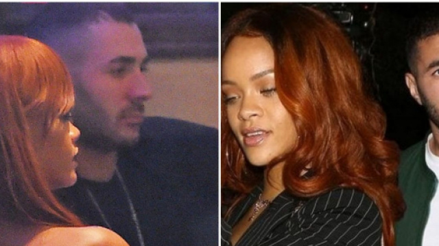 La star du ballon rond a partagé plusieurs moments avec la star de la chanson américaine Rihanna - Source : montage, Instagram