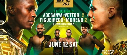 UFC 263: Adesanya vs Vettori 2, domenica 13 giugno in diretta su DAZN