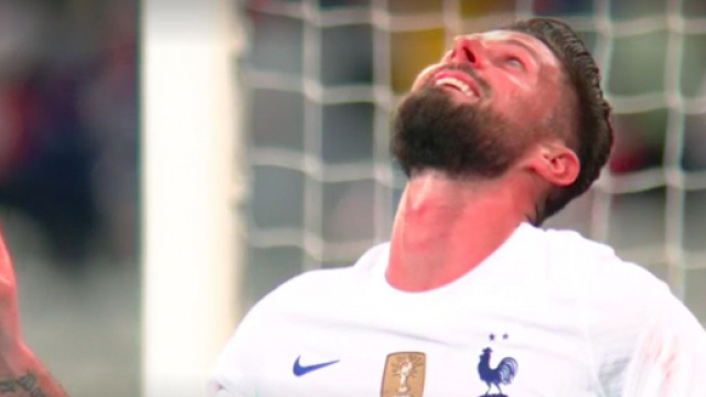 Olivier Giroud enflamme les internautes - Photo capture d'écran du match