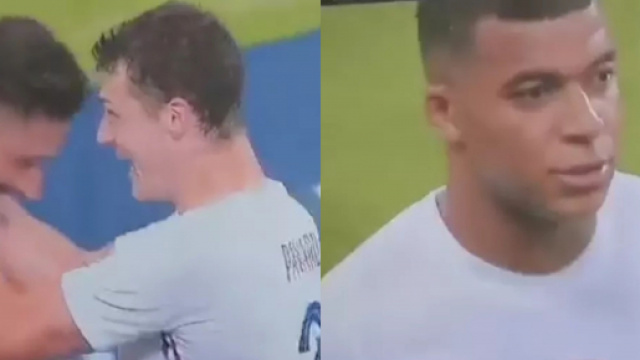 Mbappé en froid avec Giroud ? Les observateurs commencent à le penser. (Capture vidéo L'Equipe d'Estelle, Twitter)