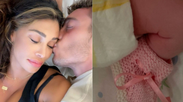 Belen Rodriguez mamma per la seconda volta: nata Luna Mari, la sorellina di Santiago.