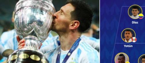 Le XI de la Copa America dévoilé - photo Instagram Argentine Brésil et Twitter