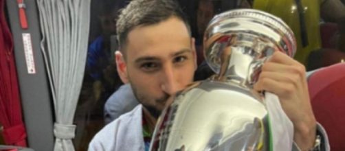 Gianluigi Donnarumma, meilleut joueur de l'Euro (Credit : Instagram de Zlatan Ibrahimovic)