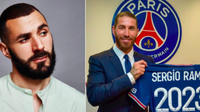 Photo capture d'écran Instagram Benzema et Sergio Ramos
